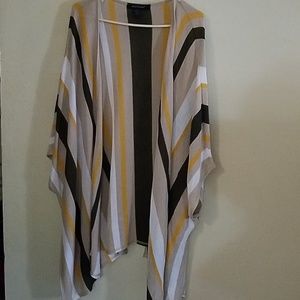 Striped Knit Shawl